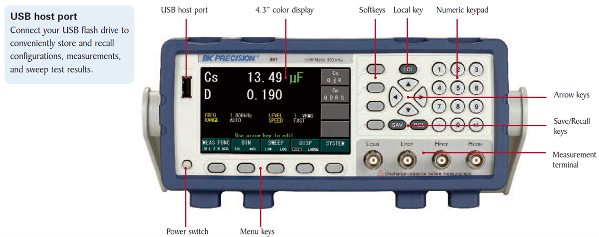 B&K Precision Bench LCR Meter Model 891